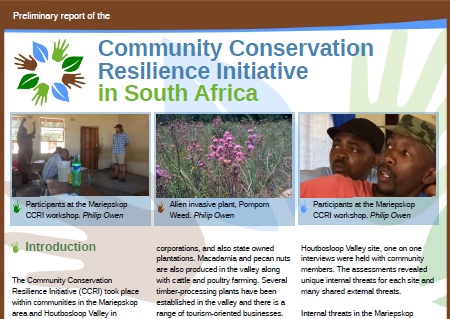 community conservation flyers screenshot