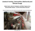 Livestock Farming, Communities, Biodiversity and Climate Change