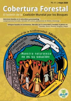 Cover of Cobertura Forestal 61: #OurNatureIsNotYourSolution, Día internacional de la biodiversidad