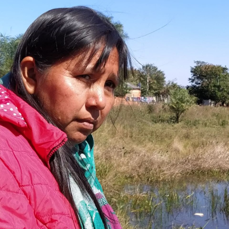Bernarda Pessoa on Indigenous land in Paraguay