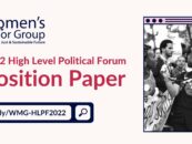 Women’s Major Group launches Position Paper for 2022 High-Level Political Forum