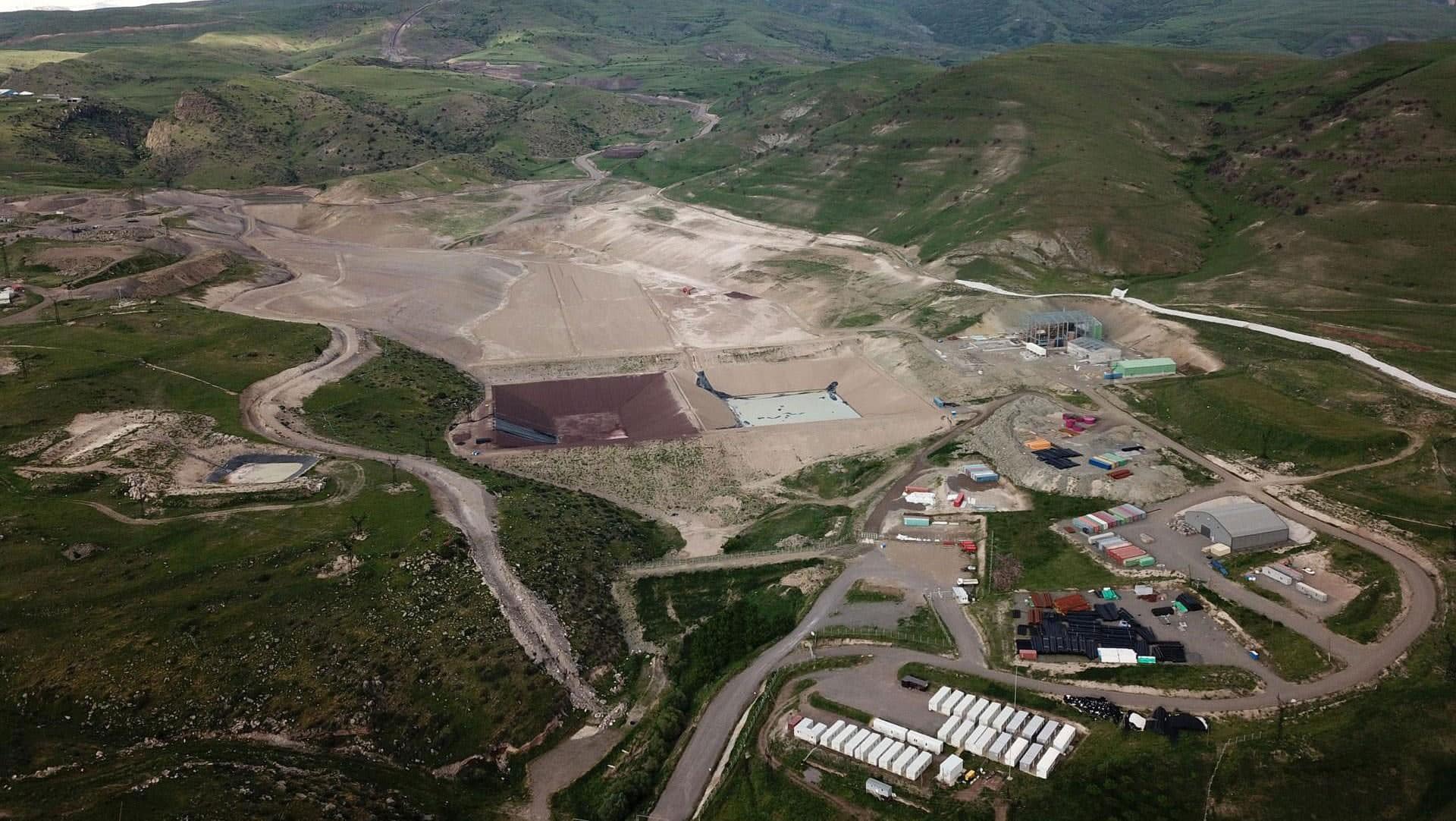 Amulsar mining location in Armenia seen from above