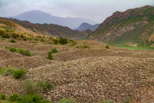 Landscape in Central Asia