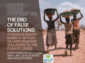 La fin des fausses solutions climatiques : Conférence de presse à la COP27 le 10 novembre