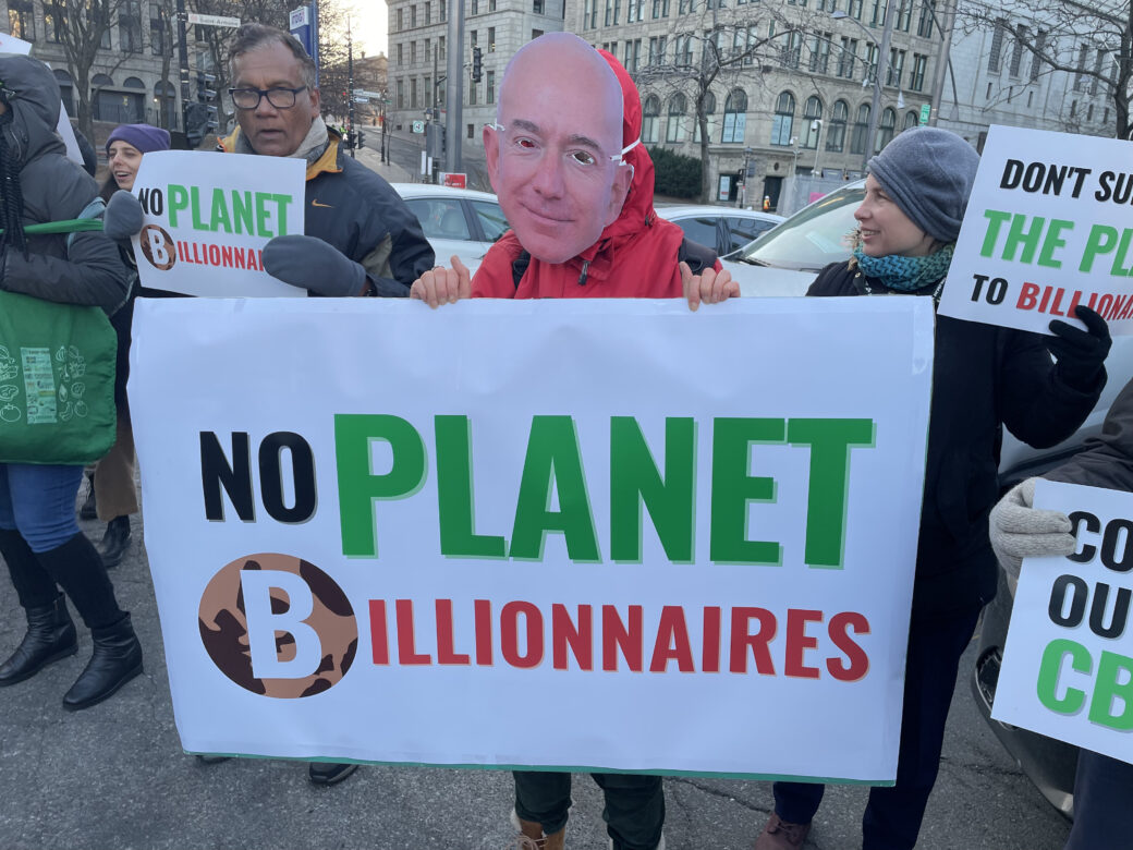 Civil society protest in Montreal at CBD COP15