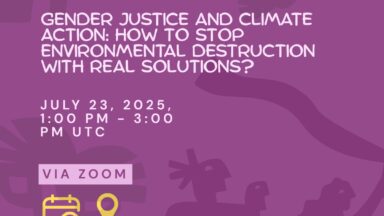 People’s Summit’s Webinar |  Gender Justice and Climate Action: How to stop environmental destruction with real solutions?