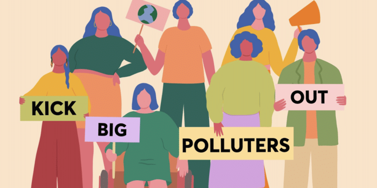 kick big polluters out poster